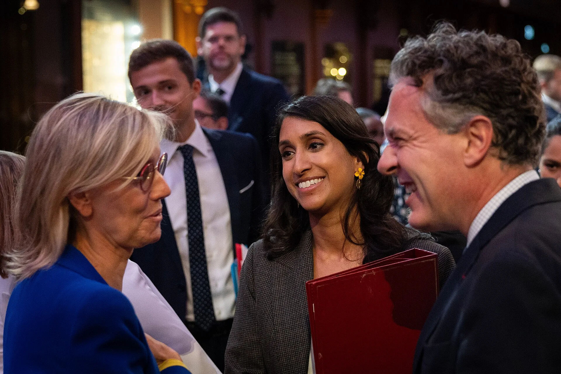 21/09/2023. Paris, France. 21st September 2023 - Rt Hon Claire Coutinho MP, Secretary of State for Energy Security & Net Zero, attends the SV Climate and Nature Finance Mobilisation Forum. His Majesty The King and President Macron were also in attendance at the Natural History Museum, Paris, France.
