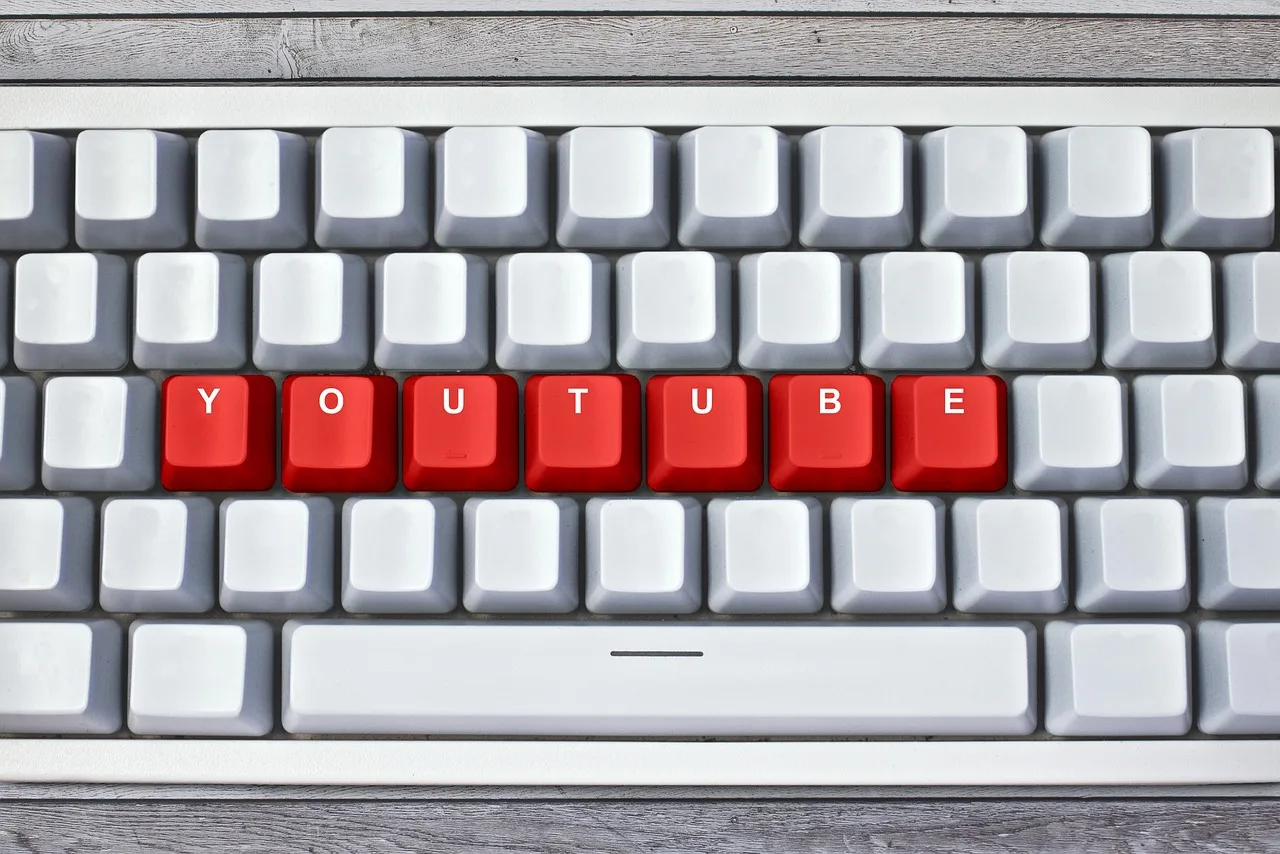 keyboard, youtube, red keys, social media, social network, white keys, technology, computer, closeup, youtube, youtube, youtube, youtube, youtube