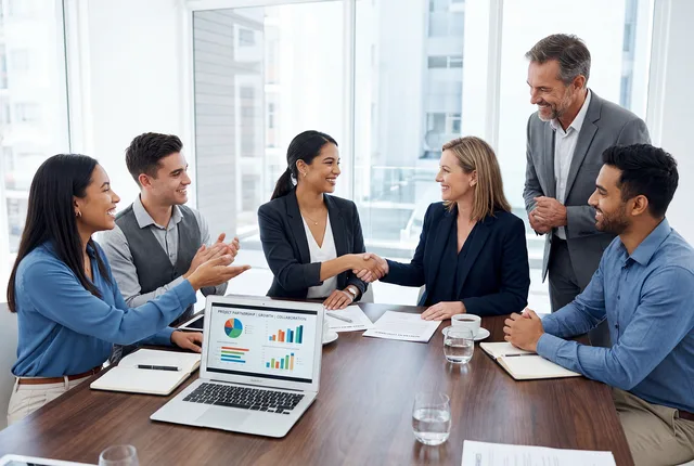 meeting, conference, business, office, team, collaboration, agreement, handshake, partnership, corporate, professional, discussion, presentation, chart, graph, laptop, documents, strategy, negotiation, success, leadership, workplace, formal, ai generated. Who signs off finance content, from commissioning to incident authority